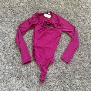Stylish Women's Magenta Bodysuit